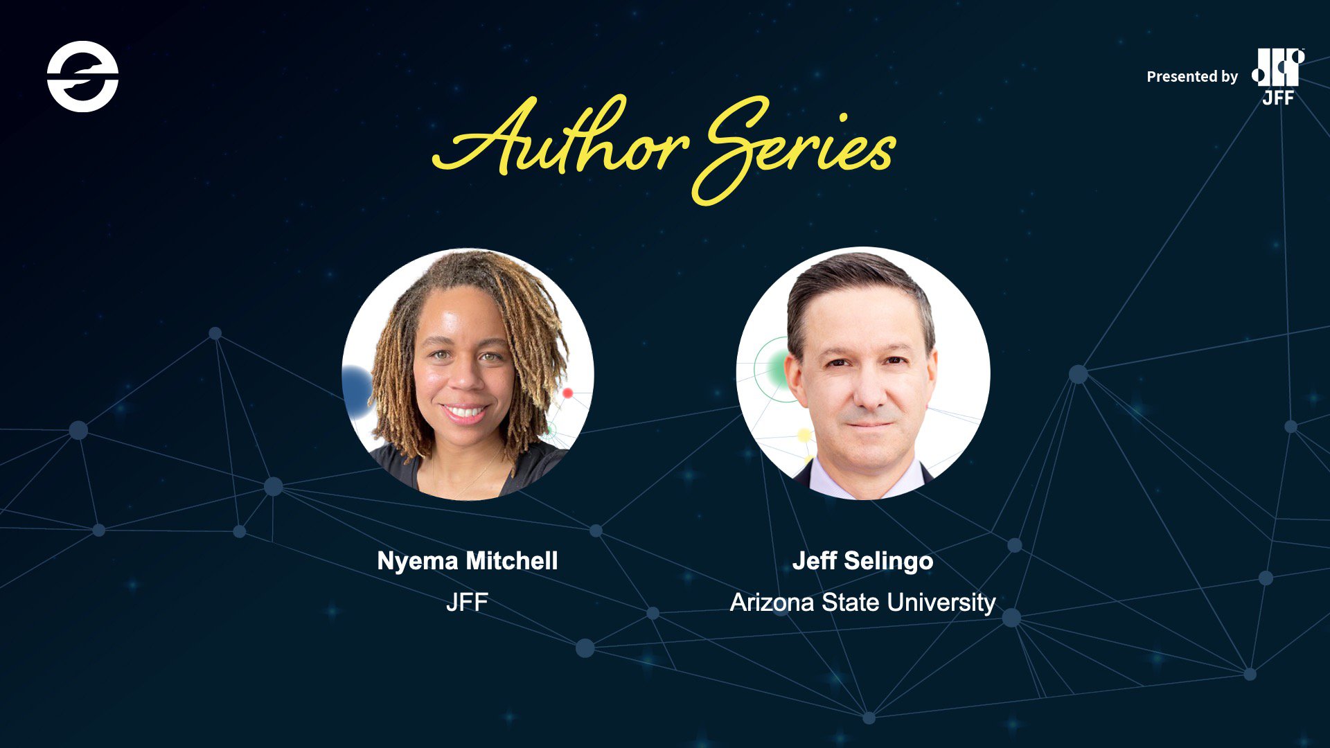 Jeff Selingo and Nyema Mitchel lspeaking at Horizons 2021